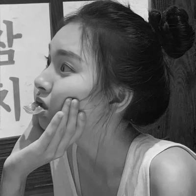黑白系列情侣头像真人图片(图28)