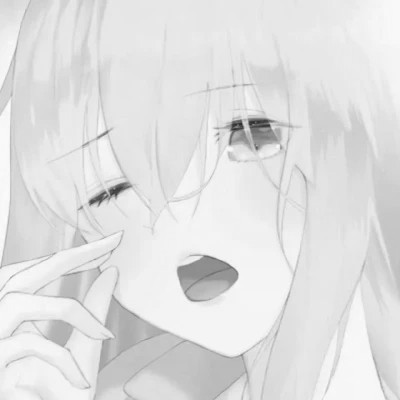 珍藏版黑白女生动漫头像(图69)
