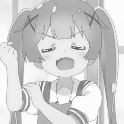 ins风漫画黑白女头(图94)