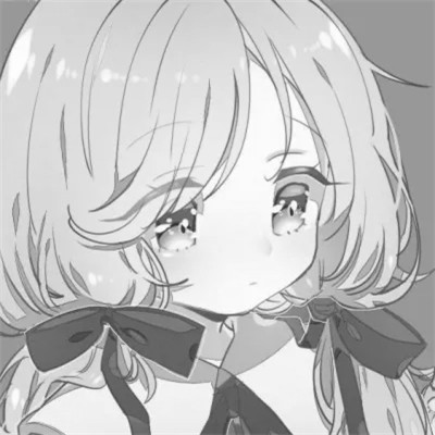 ins风漫画黑白女头(图89)
