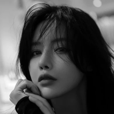 黑白高冷女生头像(图99)