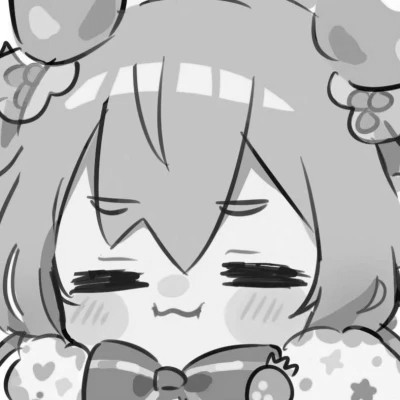ins风漫画黑白女头(图63)
