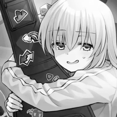 ins风漫画黑白女头(图74)