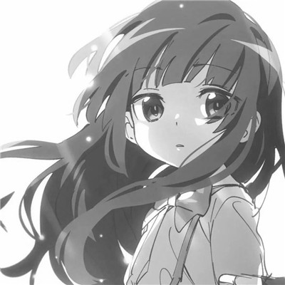 珍藏版黑白女生动漫头像(图104)