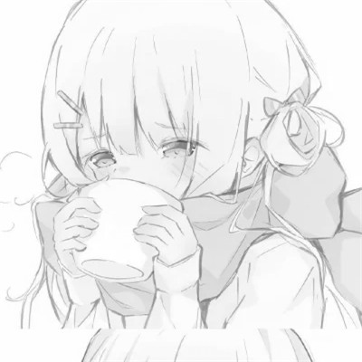 珍藏版黑白女生动漫头像(图66)