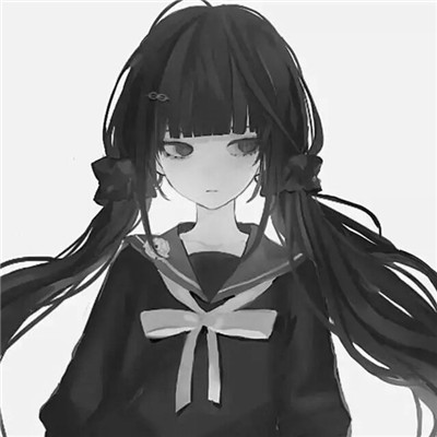 珍藏版黑白女生动漫头像(图108)