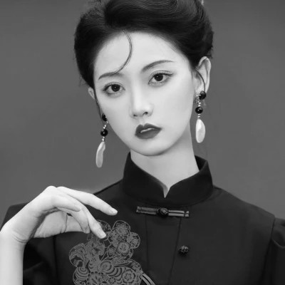 黑白高冷女生头像(图50)