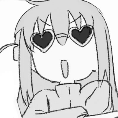 ins风漫画黑白女头(图83)