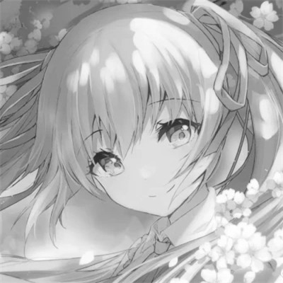 珍藏版黑白女生动漫头像(图81)