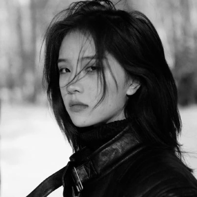 高冷女神范黑白冷淡风头像(图69)