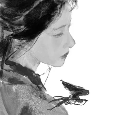 黑白高冷女生头像(图66)