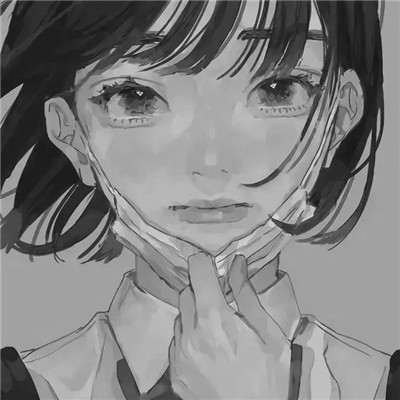 珍藏版黑白女生动漫头像(图102)