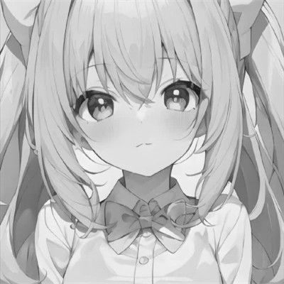 珍藏版黑白女生动漫头像(图78)