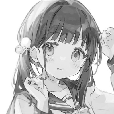 珍藏版黑白女生动漫头像(图94)
