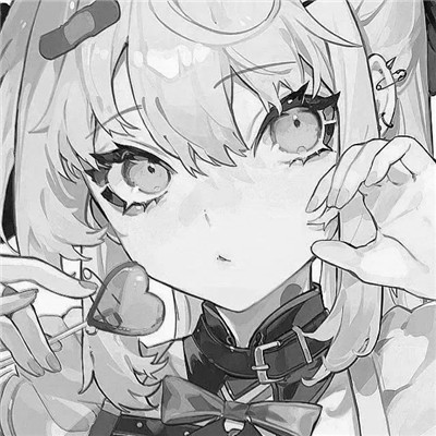 珍藏版黑白女生动漫头像(图99)