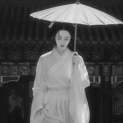 黑白美女高冷头像(图90)