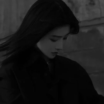 黑白高冷女生头像(图58)