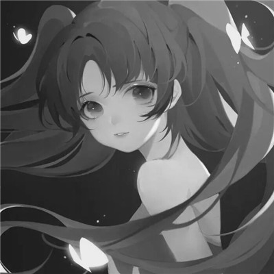 珍藏版黑白女生动漫头像(图111)