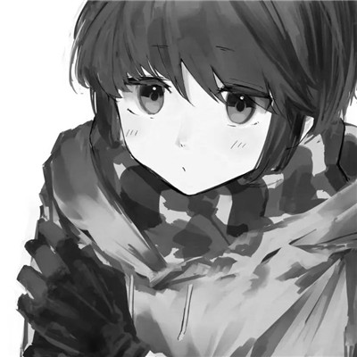 珍藏版黑白女生动漫头像(图97)
