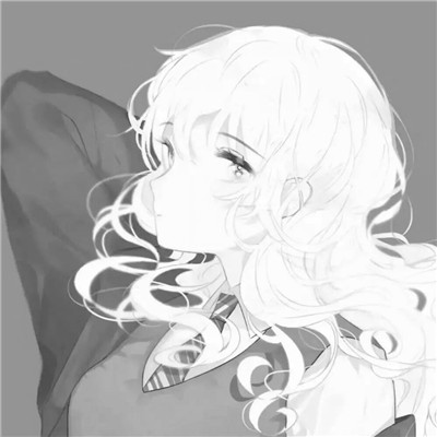 珍藏版黑白女生动漫头像(图109)