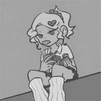 珍藏版黑白女生动漫头像(图82)