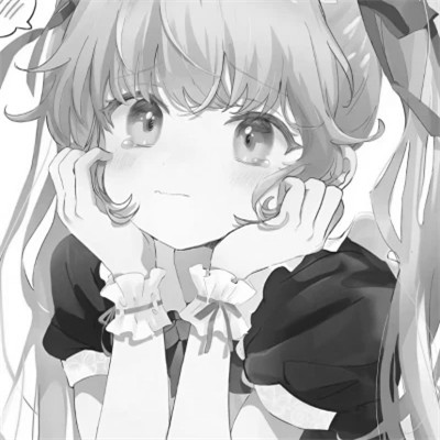 珍藏版黑白女生动漫头像(图80)