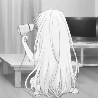 珍藏版黑白女生动漫头像(图85)