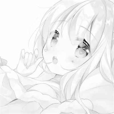 珍藏版黑白女生动漫头像(图76)