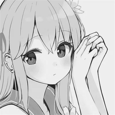 珍藏版黑白女生动漫头像(图88)