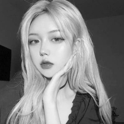精选高质量黑白温柔女头(图13)