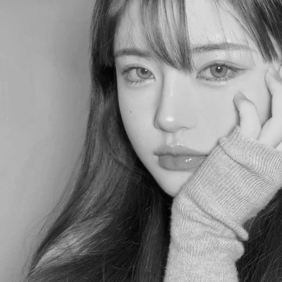 精选高质量黑白温柔女头(图47)