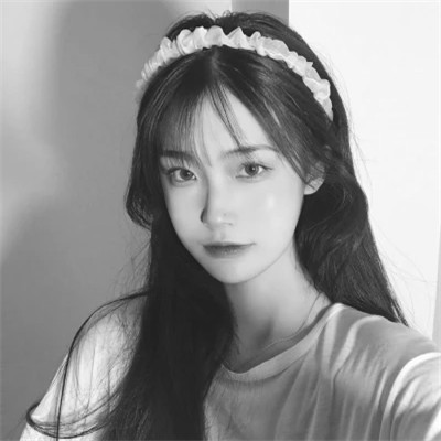 精选高质量黑白温柔女头(图28)