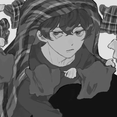 酷炫无比的黑白系动漫男生头像(图100)