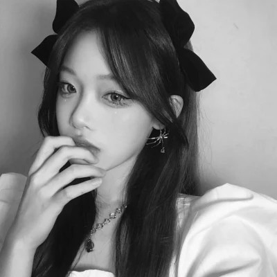 精选高质量黑白温柔女头(图85)