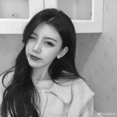 精选高质量黑白温柔女头(图20)