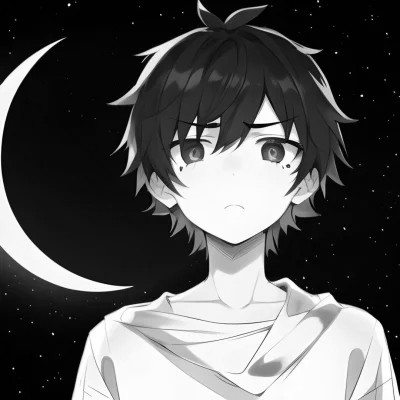精选高质日系ins风黑白男头(图73)