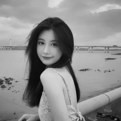 精选高质量黑白温柔女头(图64)
