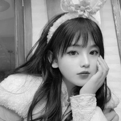 精选高质量黑白温柔女头(图55)