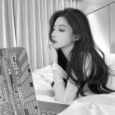 精选高质量黑白温柔女头(图88)