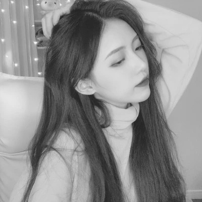 精选高质量黑白温柔女头(图17)