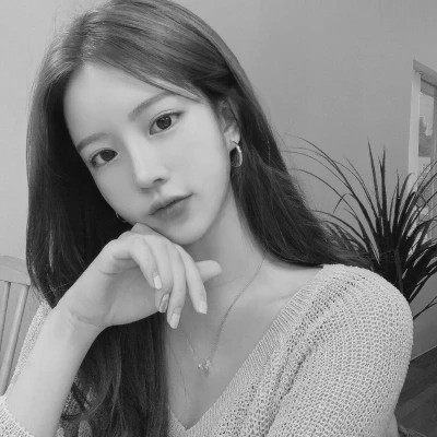 精选高质量黑白温柔女头(图25)