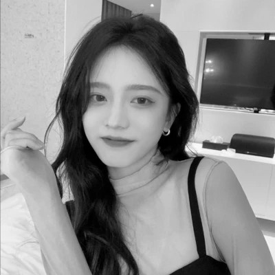 精选高质量黑白温柔女头(图50)