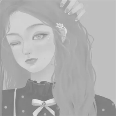 细腻手绘黑白女头像(图18)