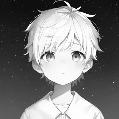 精选高质日系ins风黑白男头(图76)
