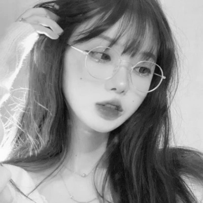 精选高质量黑白温柔女头(图58)