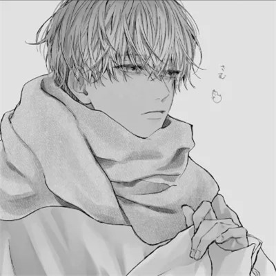 酷炫无比的黑白系动漫男生头像(图74)