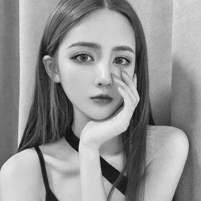精选高质量黑白温柔女头(图44)