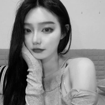 精选高质量黑白温柔女头(图27)