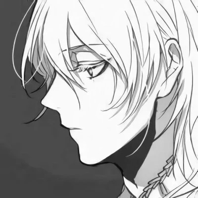 炫酷黑白风动漫男生头像高清(图79)