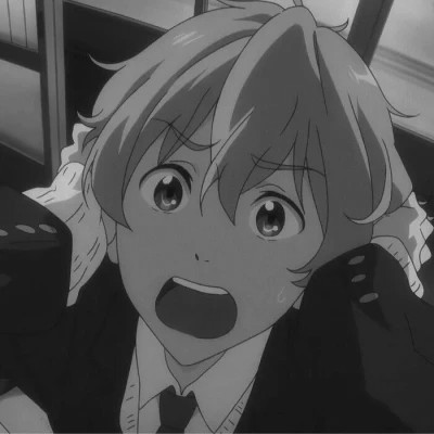 高质量黑白风动漫男生头像(图89)